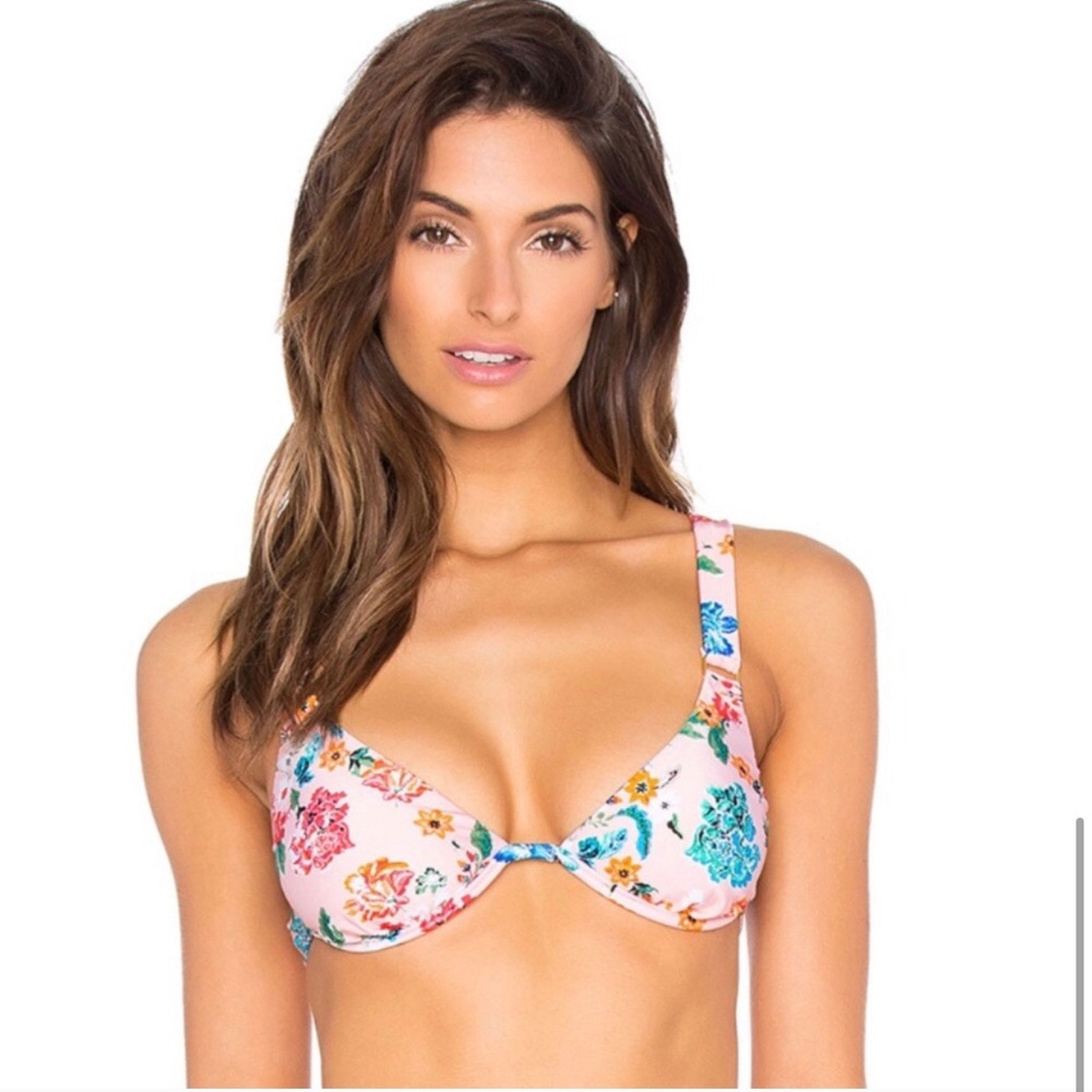 Mink pink bikini top. Never worn.